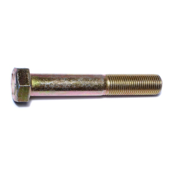 Midwest Fastener Grade 8, 9/16"-18 Hex Head Cap Screw, Zinc Yellow Steel, 3-1/2 in L, 10 PK 00903 - main